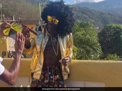 Watch: Chris Gayle's Latest Post In "Retro Outfits" Takes Internet By Storm