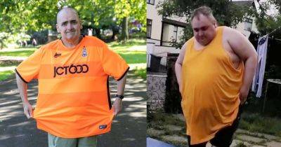 Thirty-stone dad shed almost two-thirds of his weight after doctors said he would die in five years