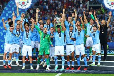 Guardiola eyes full house of Man City trophies after Super Cup triumph over Sevilla