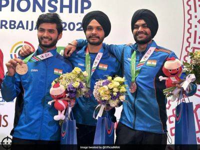 Indian Men Bag 10m Air Pistol Team Bronze At ISSF World Championship - sports.ndtv.com - Germany - Serbia - China - Hungary - India - Iran - Bulgaria