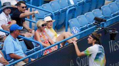 Stefanos Tsitsipas says fan was ‘imitating a bee,’ confronts alleged culprit: ‘She needs to go’