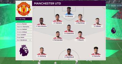 We simulated Tottenham vs Manchester United and this was the final score