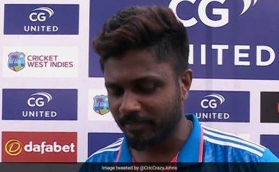 Sanju Samson - "...For Last 8-9 Years": Sanju Samson Sums Up His Team India Career - sports.ndtv.com - India