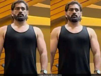 MS Dhoni Spotted At Gym In Ranchi, Fans In Awe Of CSK Captain's New Muscular Look. See Pics