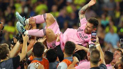Lionel Messi - Watch: Lionel Messi Scores Wonder Goal As Inter Miami Win Leagues Cup - sports.ndtv.com - Usa - Mexico - county Miami - state Indiana