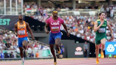 Christian Coleman - Fred Kerley - Noah Lyles - Defending champion Kerley fails to make 100m final - channelnewsasia.com - Britain - Italy - Usa - South Africa - Japan - Jamaica