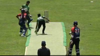 Watch: Panic, Kicks, Frustration! Terrible Mix-up Helps Batter Survive Run Out