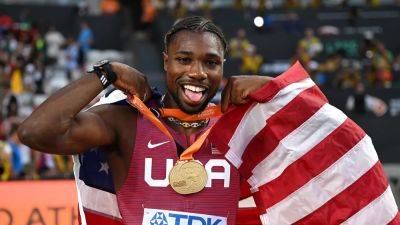 Noah Lyles - US sprinter Noah Lyles 1 race away from tying Usain Bolt's record after 100M victory at World Championships - foxnews.com - Britain - Usa - Botswana - Hungary - county Christian - Jamaica - Somalia - county Coleman