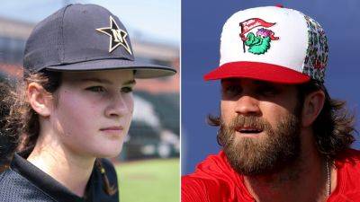 Philadelphia Phillies - Bryce Harper - Phillies' Bryce Harper meets only female player in Little League World Series: ‘I’m really happy for you' - foxnews.com - Washington - state Tennessee - state Pennsylvania - state Rhode Island