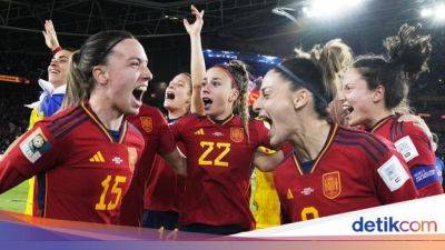 Mimik Kontras Fans Spanyol dan Inggris Usai Final Piala Dunia Wanita