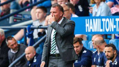 Brendan Rodgers - Derek Macinnes - Brendan Rodgers bitterly disappointed after first Celtic cup loss - rte.ie - Scotland