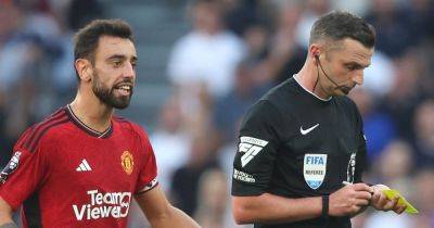 Manchester United unhappy over Bruno Fernandes booking vs Tottenham