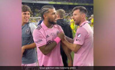 Lionel Messi - Leo Messi - Inter Miami - Watch: Lionel Messi Wins Heart Of Fans With Viral Gesture Towards Former Inter Miami Captain - sports.ndtv.com - Usa