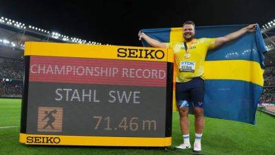 Sweden's Stahl takes discus gold with final throw - channelnewsasia.com - Sweden - Slovenia - Lithuania