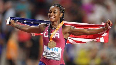 U.S. sprinter Sha'Carri Richardson wins gold in women's 100-meter race at World Championships