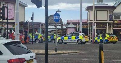 Huge emergency response as person rescued from the sea in Blackpool