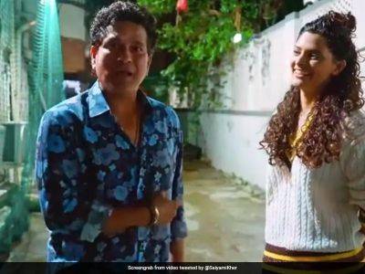 Watch: Sachin Tendulkar Wants To See Ghoomer Actor Saiyami Kher's Bowling. Then This Happens