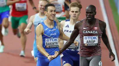 Canada's Marco Arop glides into 800M semifinals after winning heat at worlds