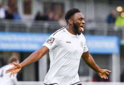 Former Dover Athletic striker Inih Effiong on the mend after collapsing in Dagenham & Redbridge’s 1-0 National League defeat to Maidenhead United