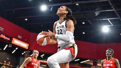 A'ja Wilson ties WNBA record with 53 points in Aces' win - ESPN - espn.com - Washington - county Gray