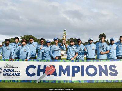 Ravi Bishnoi - Curtis Campher - Ruturaj Gaikwad - Arshdeep Singh - Jasprit Bumrah - Barry Maccarthy - India-Ireland 3rd T20I Called-off Due To Rain, Jasprit Bumrah-Led Side Clinches Series 2-0 - sports.ndtv.com - Ireland - India