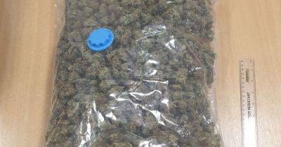 Man arrested as huge pouch of cannabis and thousands in cash uncovered in 'suspicious vehicle'