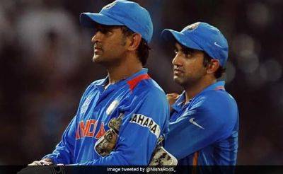Sachin Tendulkar - Gautam Gambhir - Yuvraj Singh - Harbhajan Singh - "While We Celebrate MS Dhoni's Innings...": Gautam Gambhir Makes Sharp World Cup Remark - sports.ndtv.com - Australia - India - Pakistan
