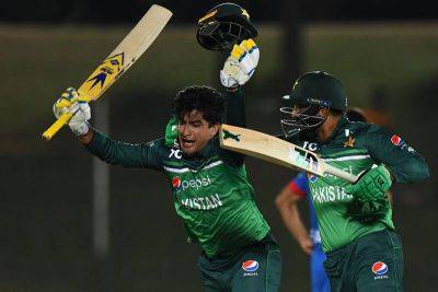 Naseem Shah - Pakistan leave it late to edge out luckless Afghanistan in second ODI - thenationalnews.com - Afghanistan - Pakistan