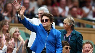 Roland Garros - Billie Jean - King celebrates 50-year pay equity milestone at US Open - channelnewsasia.com - Usa - Australia - New York