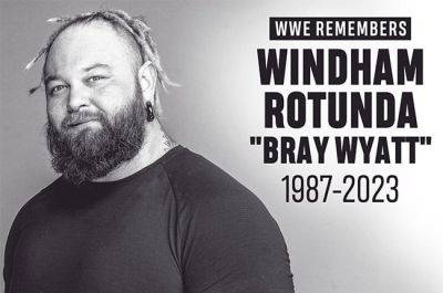 Bray Wyatt - WWE superstars react to Bray Wyatt's (36) shocking death: 'I'm heartbroken,' says The Rock - news24.com - county Taylor