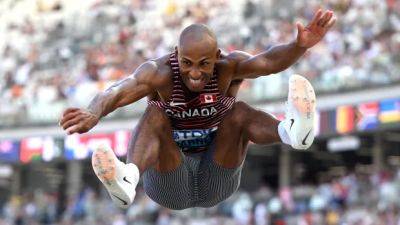 Andre De-Grasse - Canada's Warner, LePage sit in podium position in early stages of decathlon - cbc.ca - Germany - Canada - Hungary