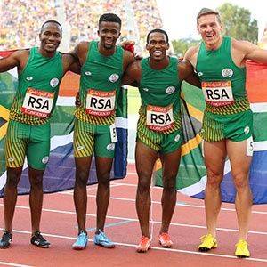 Men's 4x100m relay team keep Team SA's chances of a medal alive with final qualification