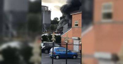 Huge blaze as smoke billows into air with 'number of cars' on fire in Rochdale
