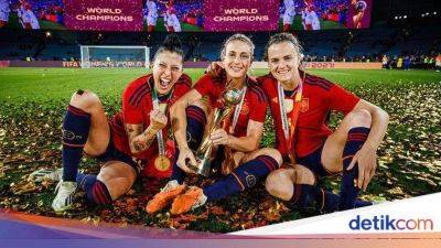 Mikel Arteta - Luis Rubiales - Jennifer Hermoso - Kegembiraan Spanyol Juara Piala Dunia Wanita Dibayangi Polemik Rubiales - sport.detik.com