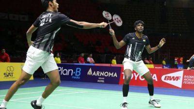 Chirag Shetty - Badminton World Championships: Satwiksairaj Rankireddy And Chirag Shetty Miss Out On A Medal - sports.ndtv.com - Denmark - India