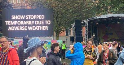 BREAKING: Thunder and lightning stops Manchester Pride