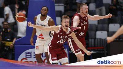 Rudy Gobert - FIBA World Cup 2023: Latvia Menang Dramatis atas Prancis - sport.detik.com - Indonesia - Latvia - Lebanon
