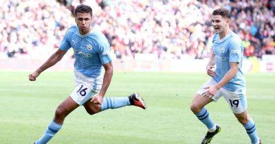 Rodri shows up Erling Haaland and Julian Alvarez to bail Man City out