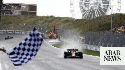 Max Verstappen wins rainy Dutch Grand Prix to equal Vettel’s F1 record with 9th straight victory