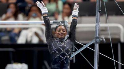 Dazzling Simone Biles wins record 8th U.S. gymnastics title a full decade after her 1st