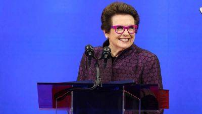 U.S.Open - Billie Jean - Michelle Obama - Billie Jean King celebrates 50th anniversary of US Open offering equal prize money to female, male competitors - foxnews.com - Usa - New York - county Arthur - county Ashe
