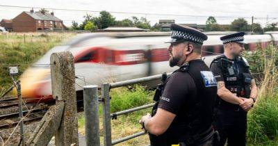 Police officer died when he was hit by train attempting to 'save distressed man on tracks'