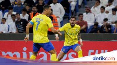 Cristiano Ronaldo - Alex Telles - Marcelo Brozovic - Anderson Talisca - Gol Ronaldo Loloskan Al Nassr ke Perempatfinal Arab Club Champions - sport.detik.com