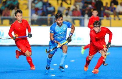 Harmanpreet Singh - Mandeep Singh - Indian Men's Hockey Team Beats China 7-2 In Asian Champions Trophy - sports.ndtv.com - China - Japan - India