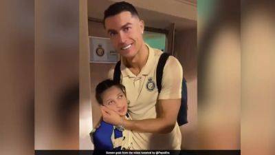 Watch: Cristiano Ronaldo Meets Blind Fangirl, Wins Hearts With His Gesture