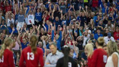 Rose Bowl - Nebraska volleyball event aims to set women's sports attendance record - cbc.ca - Usa - China - state California - county Wayne - state Nebraska