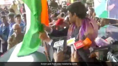 Watch: R Praggnanandhaa Gets Hero's Welcome Upon Return Home, Waves Tricolour