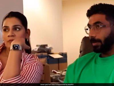 'Bhai Aaram Se...': Fans Concerned As Jasprit Bumrah Plays FIFA With Wife Sanjana Ganesan