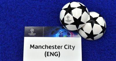 Man City get favourable group stage draw as they learn Champions League opponents