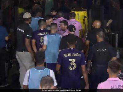 Lionel Messi - Ballon D - Star - Watch: Lionel Messi Involved In A Verbal Fight With Orlando Footballer In Players' Tunnel - sports.ndtv.com - Usa - Argentina - Mexico - state Texas - county Dallas